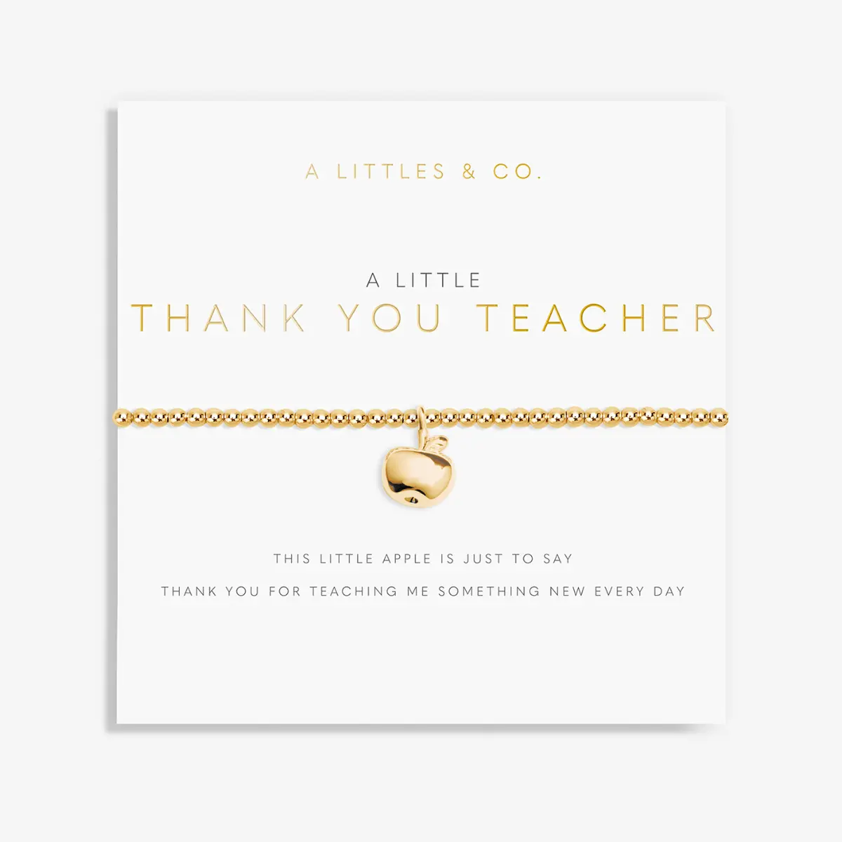 A Little "Thank You Teacher" Bracelet 1