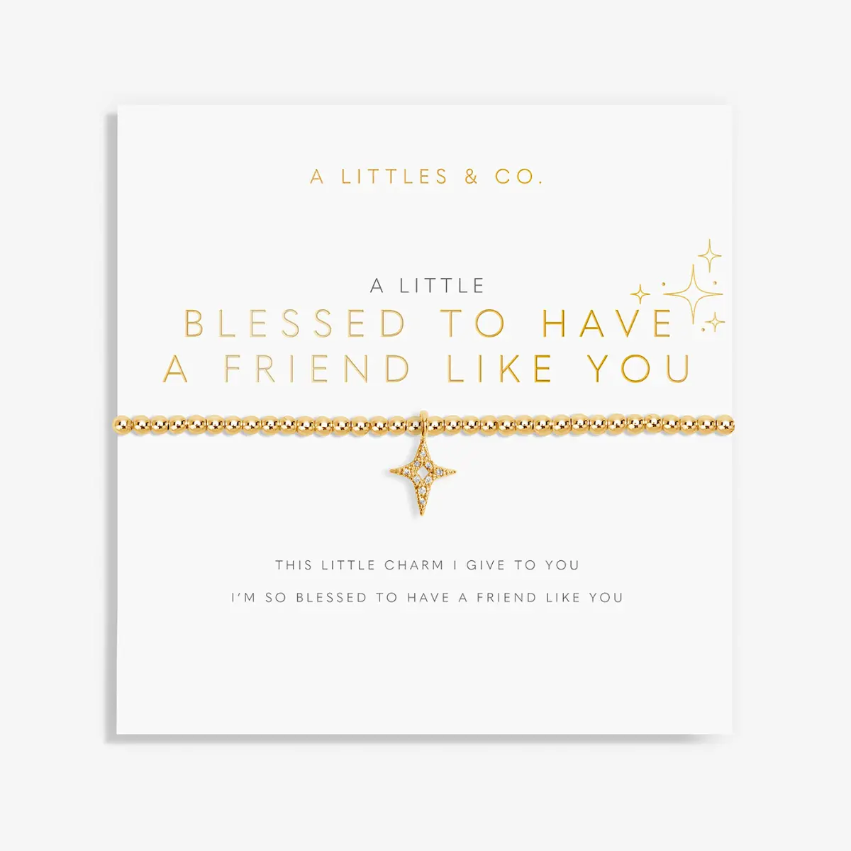 A Little "Blessed To Have A Friend Like You" Bracelet 1