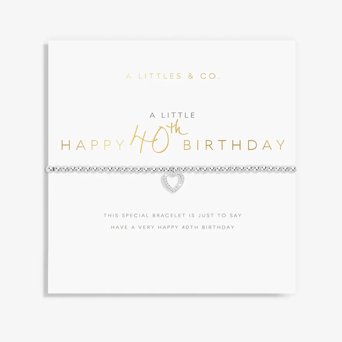 A Little "Happy 40Th Birthday" Bracelet 1