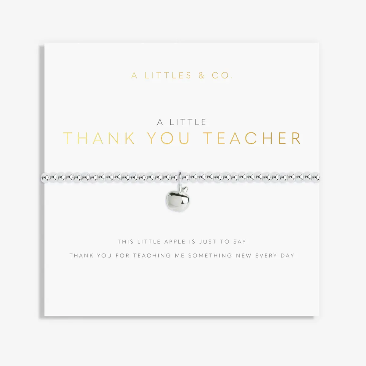 A Little "Thank You Teacher" Bracelet 1