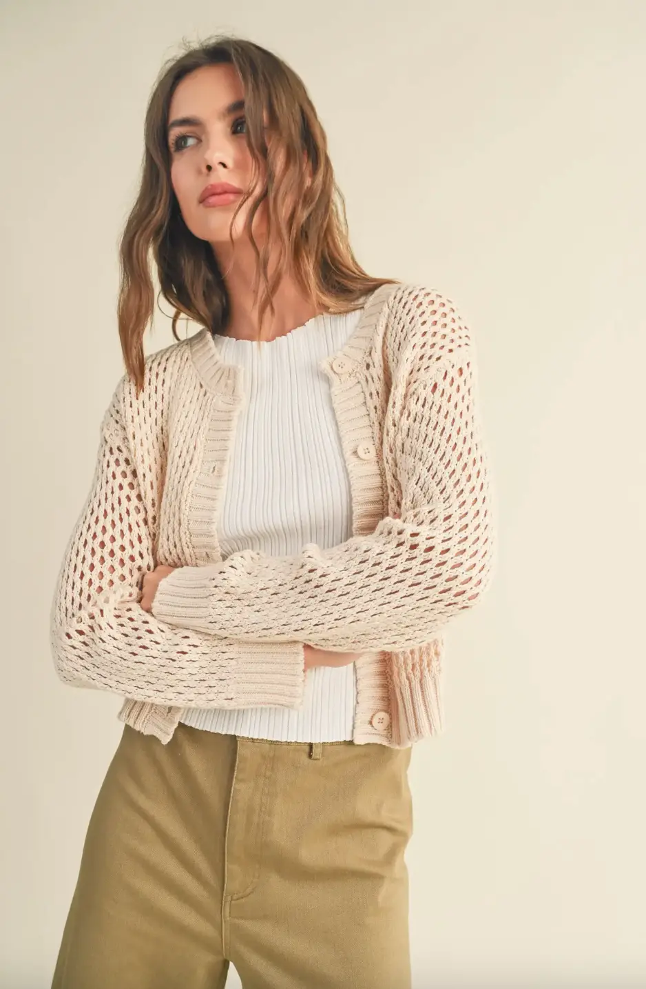 Crochet Knit Cardigan 1