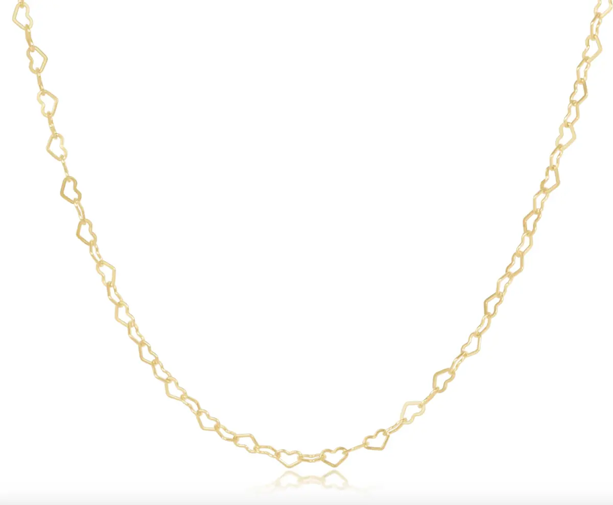 15" Choker Love Chain - Gold 1