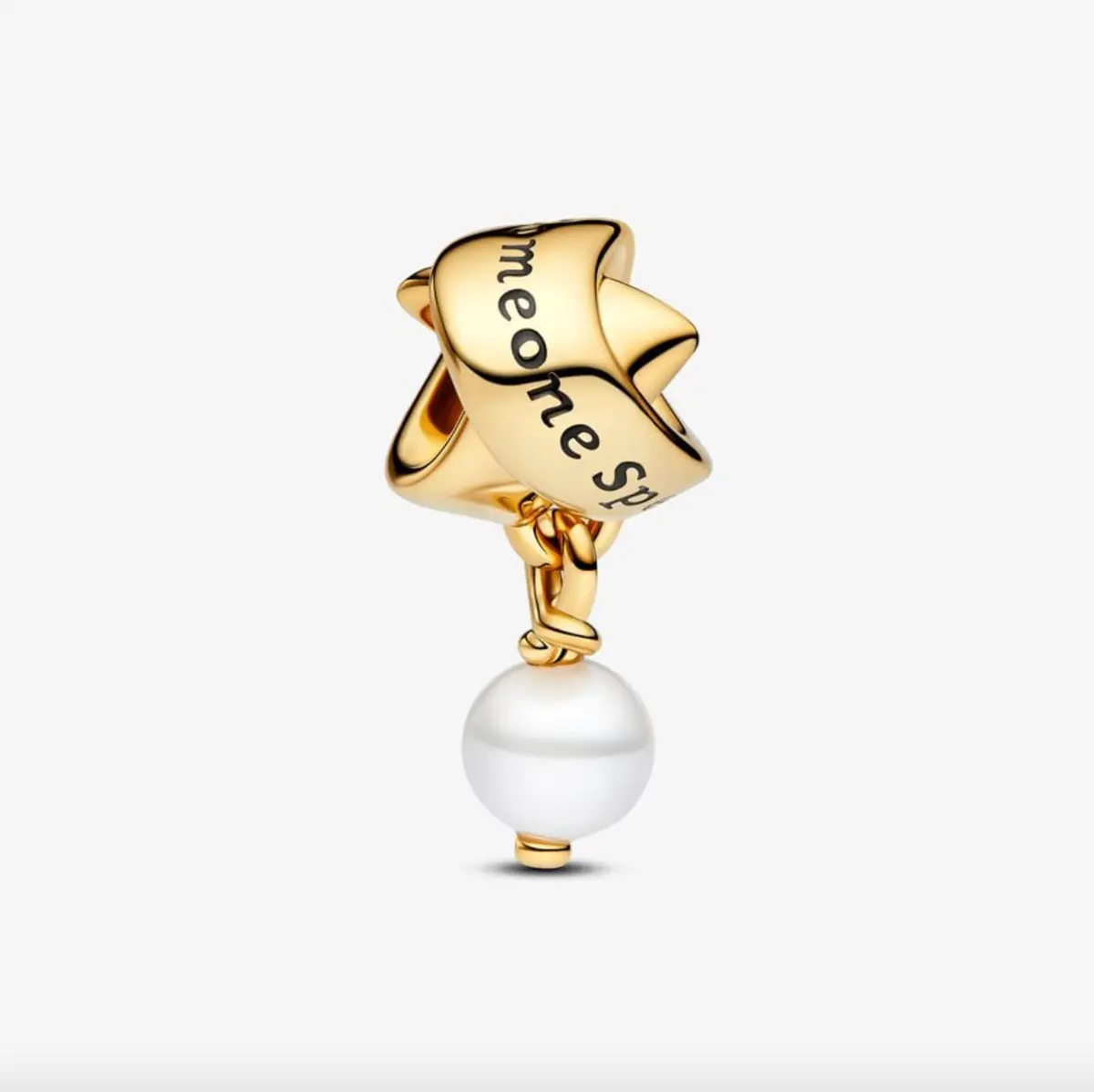 Treated Freshwater Cultured Pearl Ribbon Charm 1