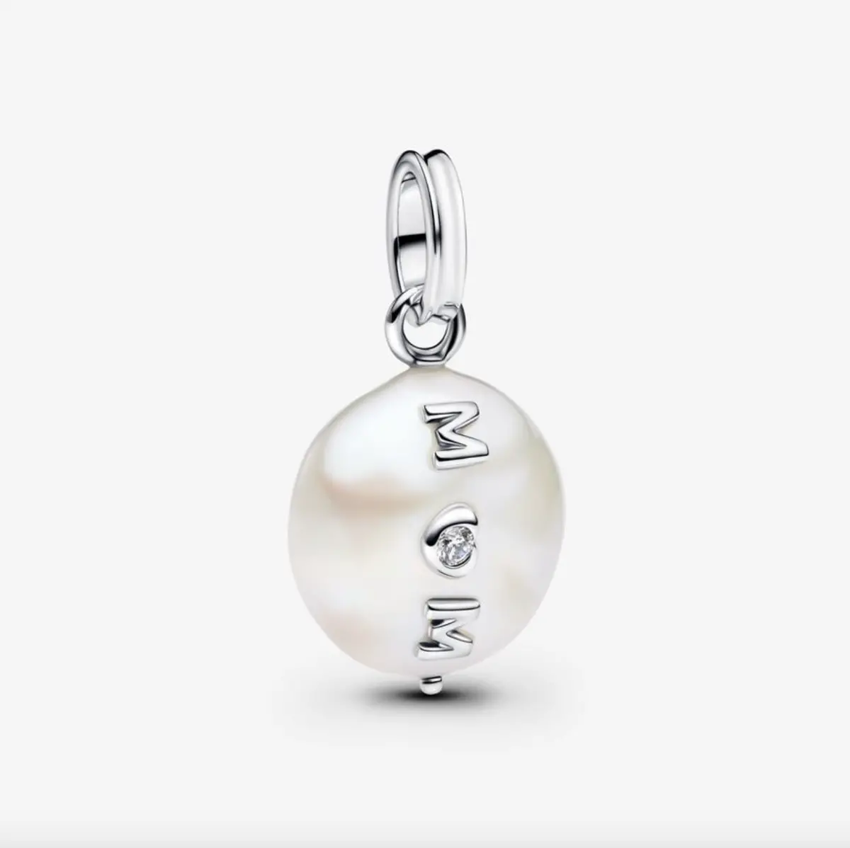 Treated Freshwater Cultured Baroque Pearl Mom Dangle Charm 1
