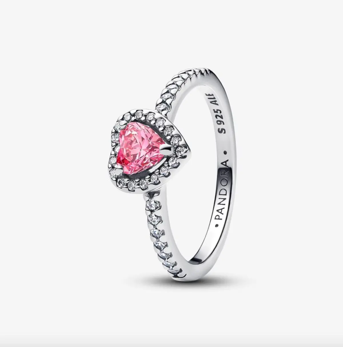 Elevated Pink Heart Ring 1