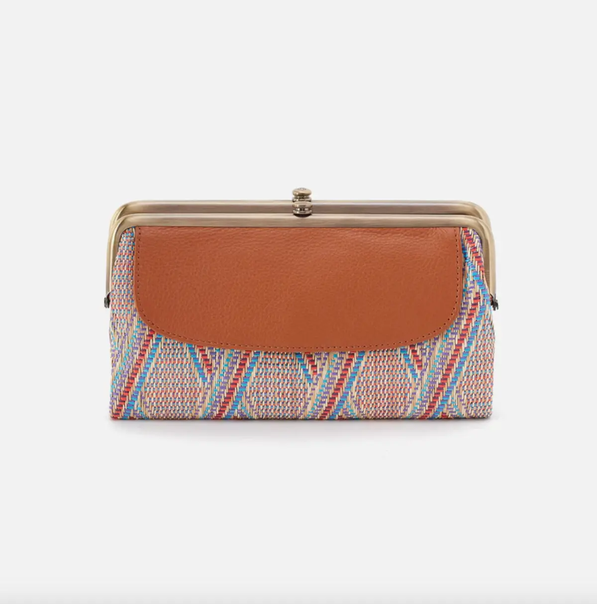 Lauren Clutch-Wallet | Multi Weave With Leather Trim 1