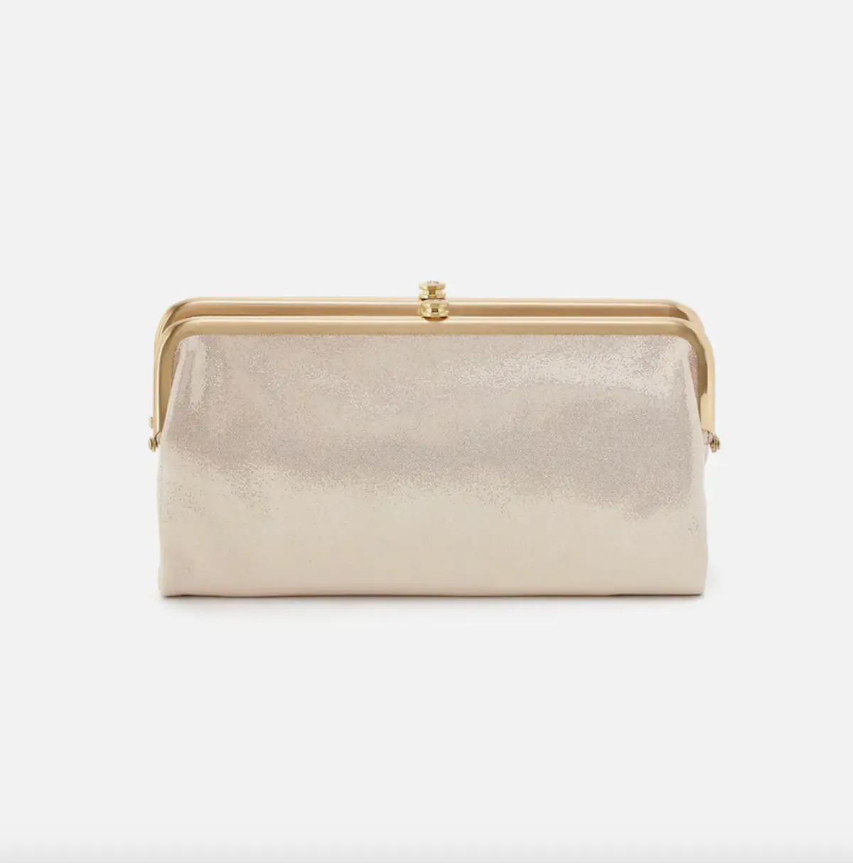 Lauren Clutch Wallet | Metallic Leather 1