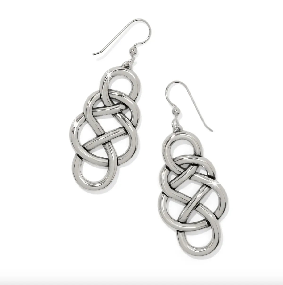 Interlok Braid Drop French Wire Earrings 1