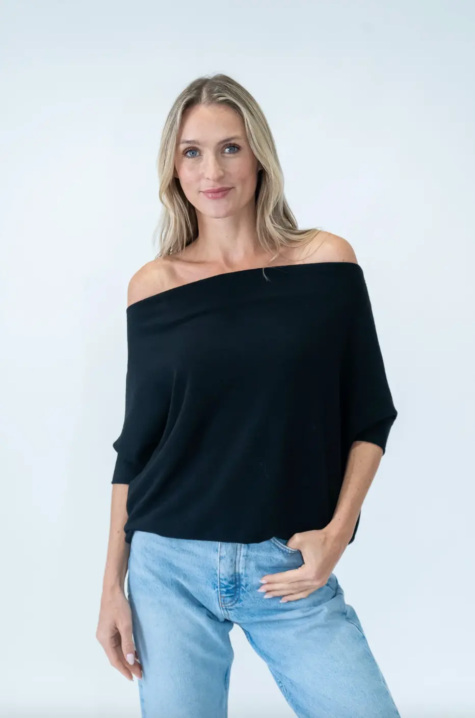 The Short Sleeve Anywhere Top | Black 1