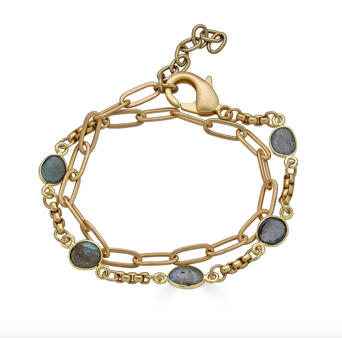 Double Wrap Labradorite Bracelet 1