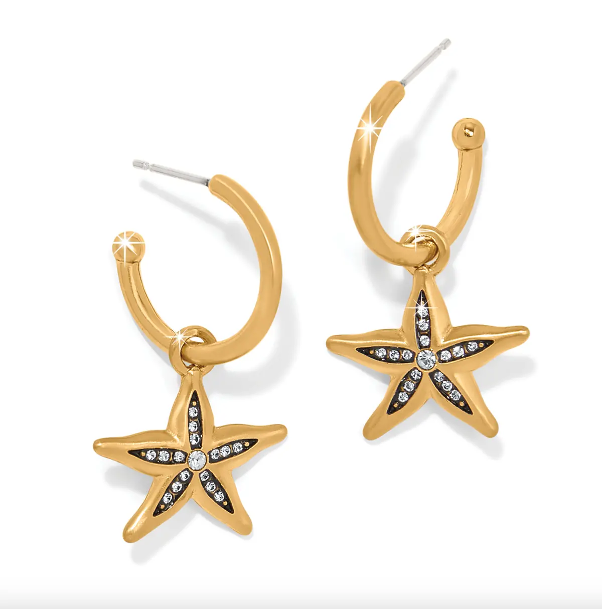 Twilight Waters Starfish Hoop Earrings 1