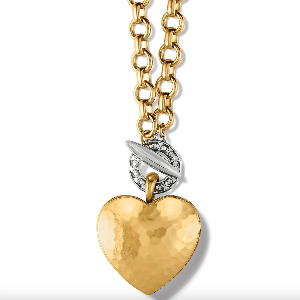 Inner Circle Heart Toggle Necklace 1