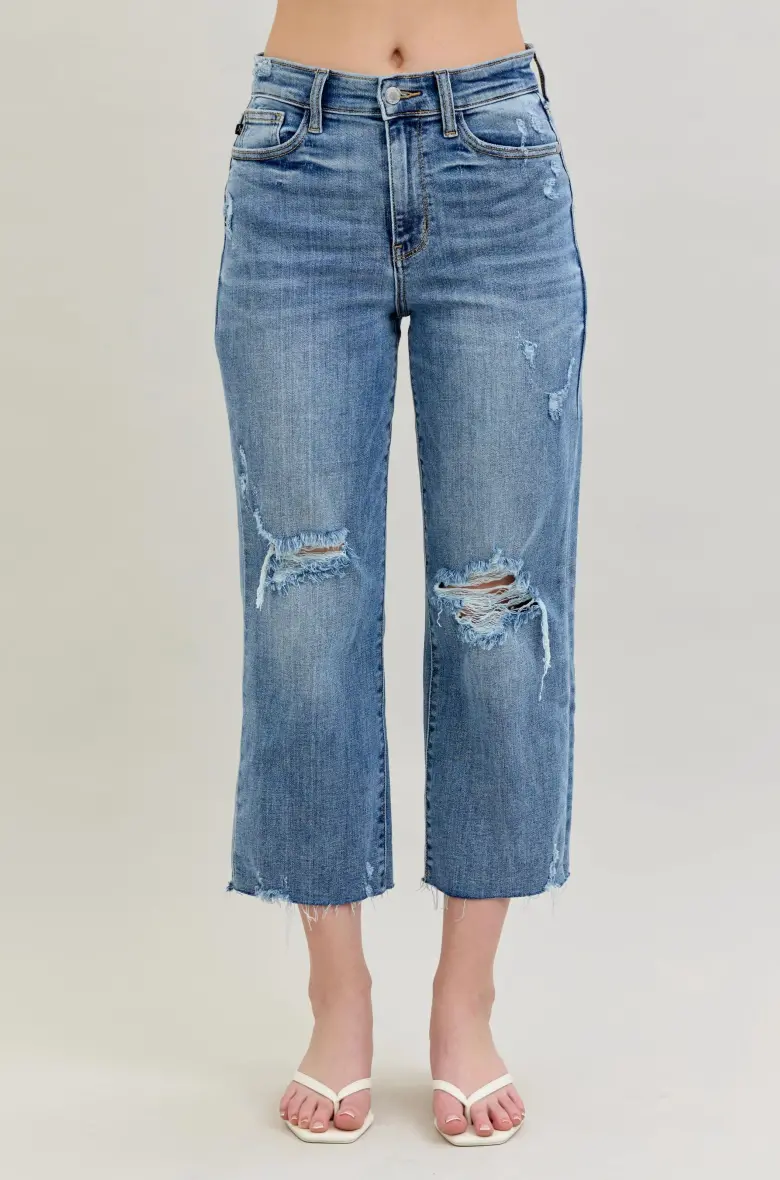 Abigail Crop Wide Leg Jean 1