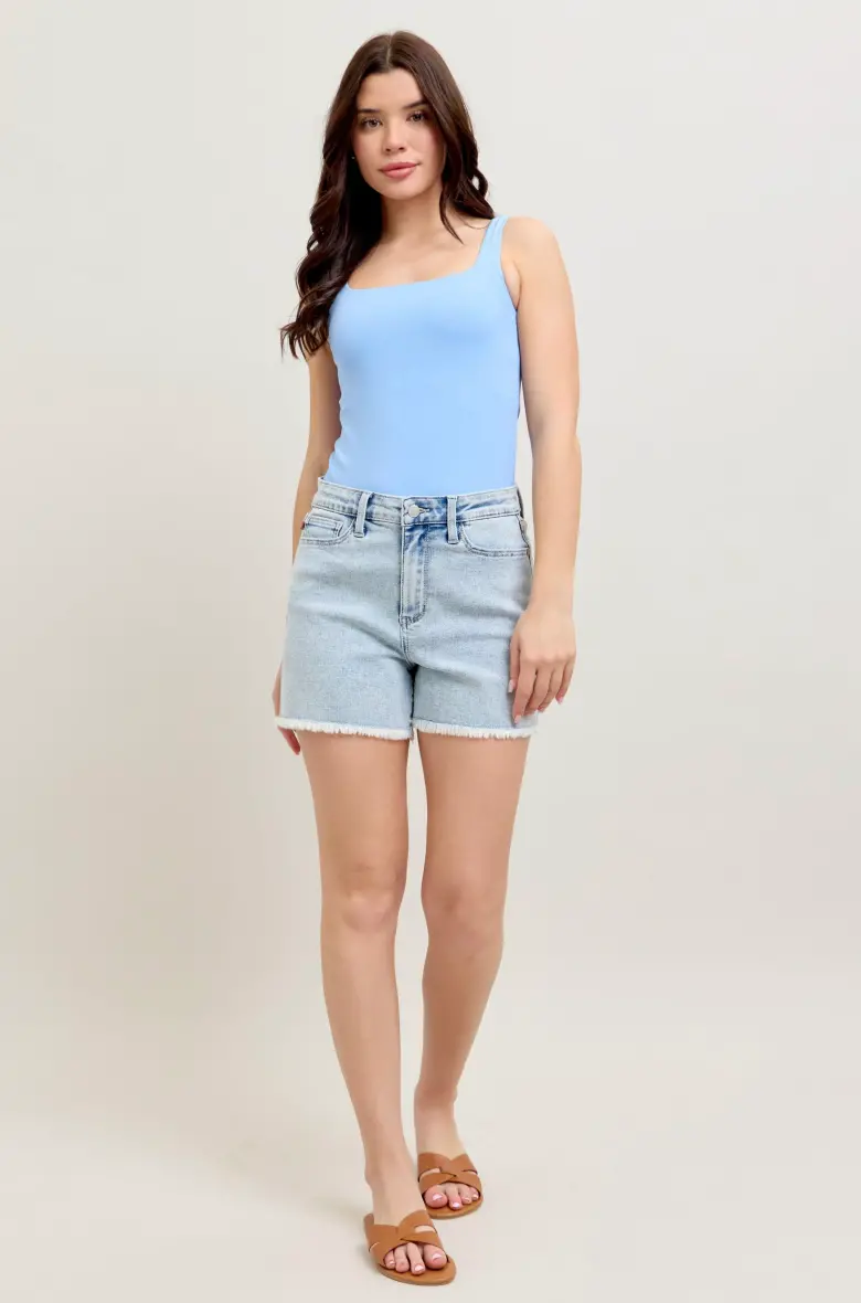 Delia Mineral Wash Cut-Off Shorts 1