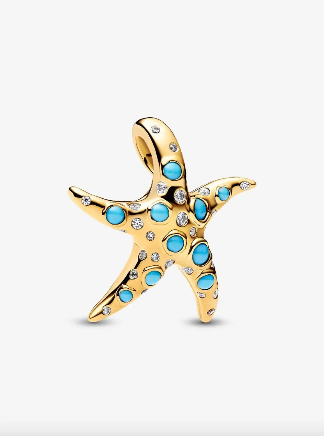 Sparkling Blue Starfish Dangle Charm 1
