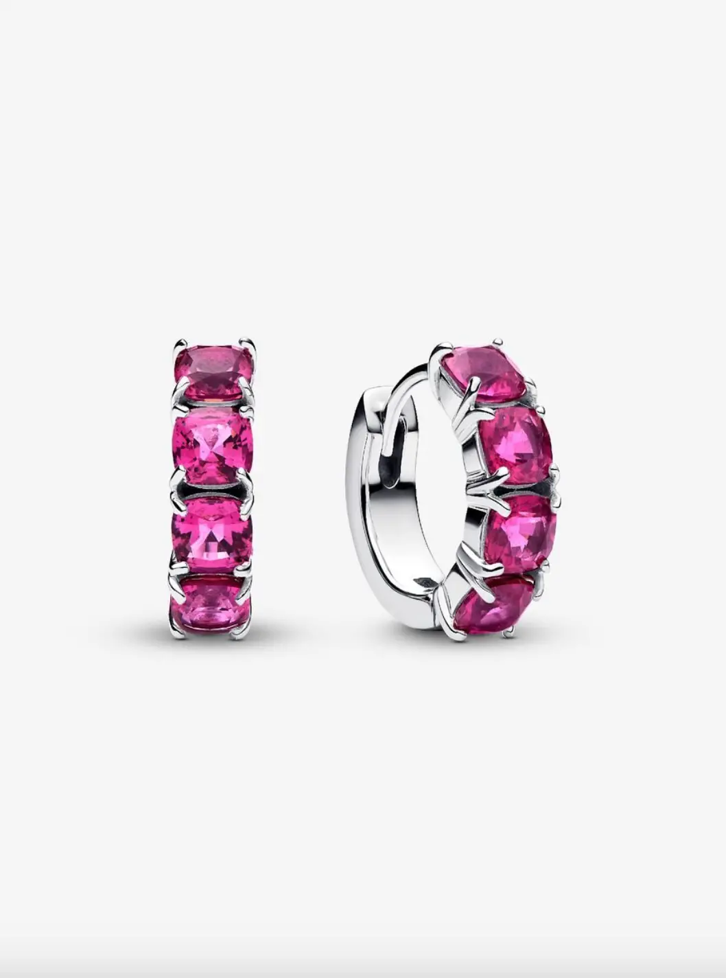 Pink Hoop Earrings 1