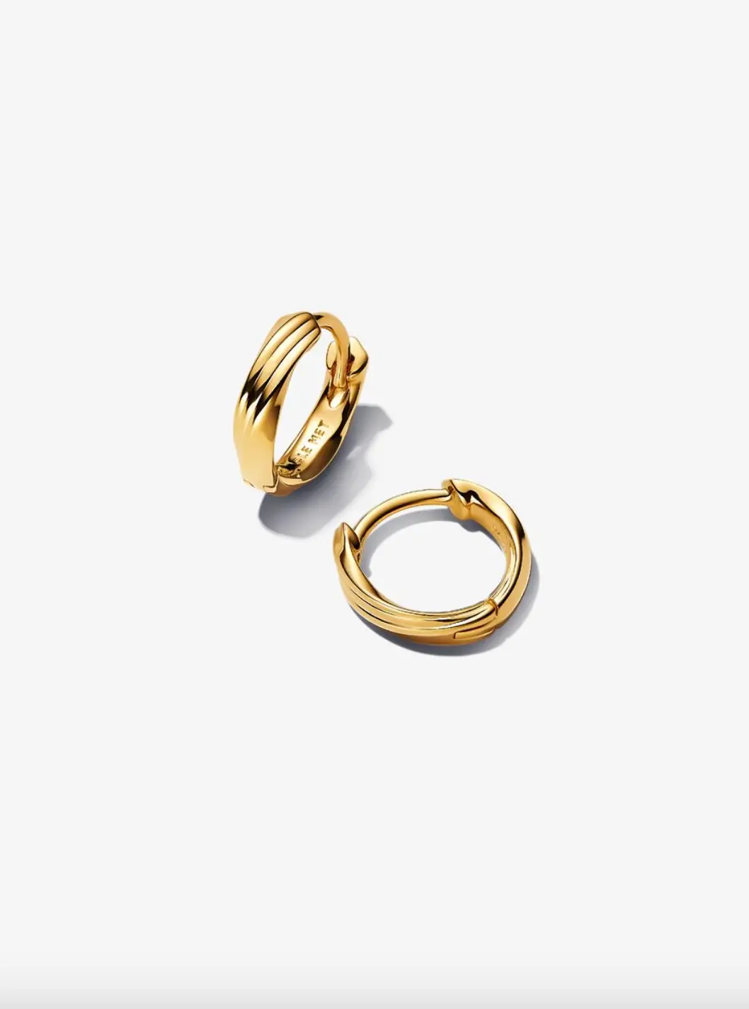 Twisted Huggie Earrings 1