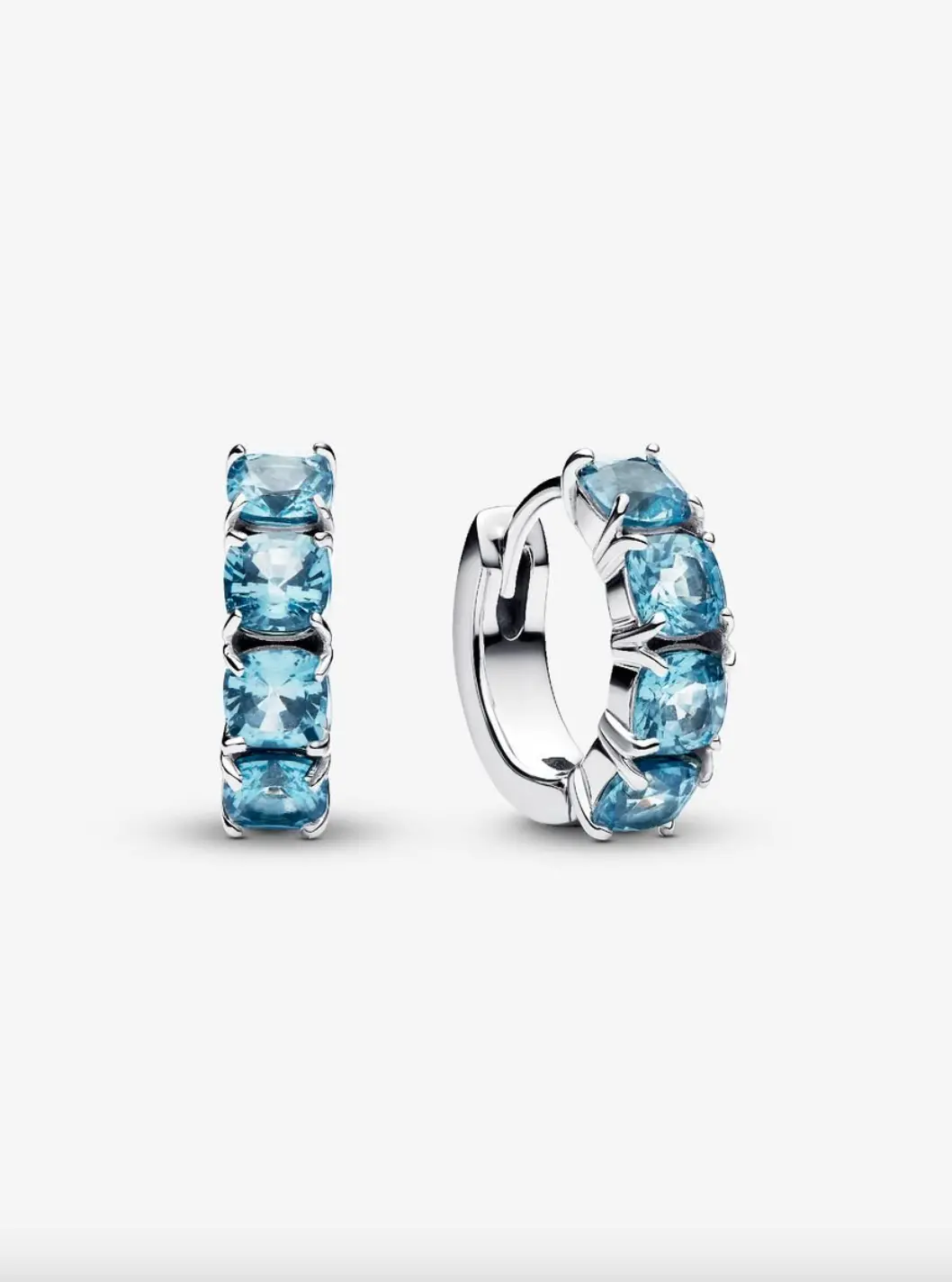 Light Blue Hoop Earrings 1