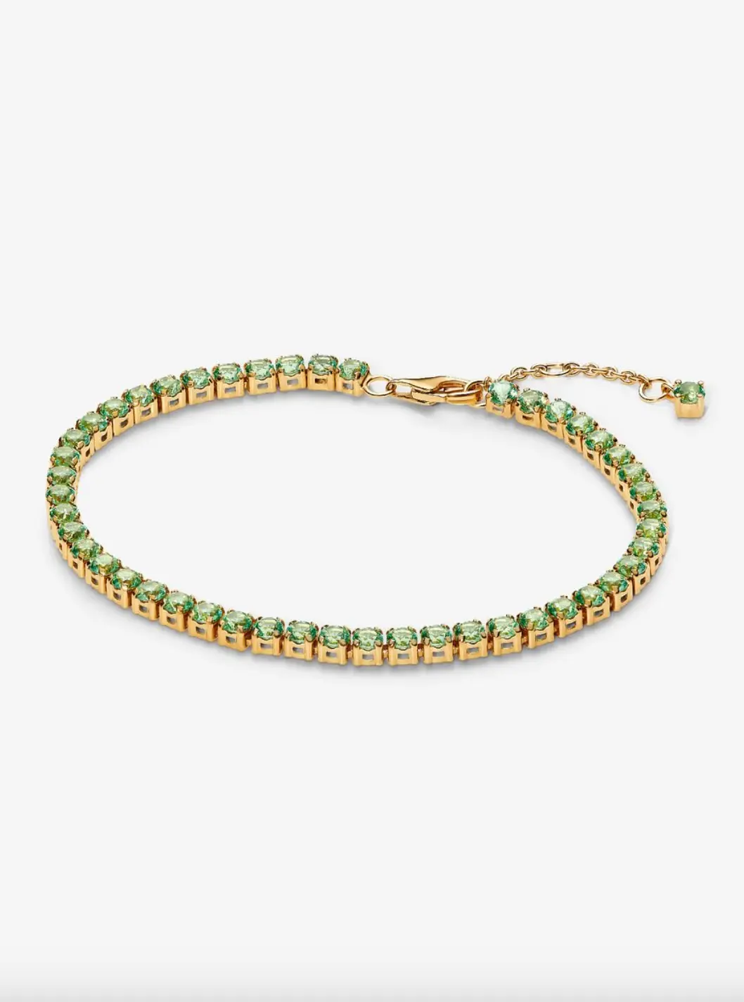 Sparkling Green Tennis Bracelet 1