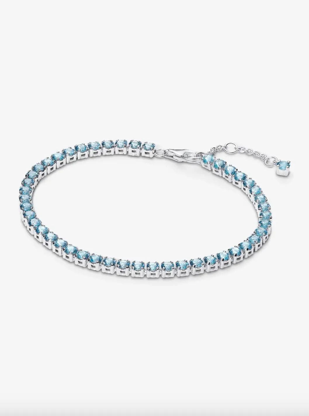 Sparkling Light Blue Tennis Bracelet 1
