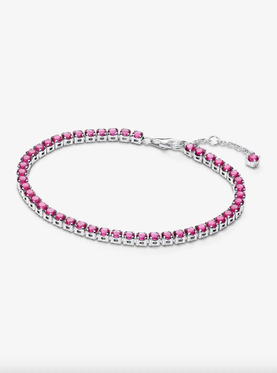 Sparkling Pink Tennis Bracelet 1