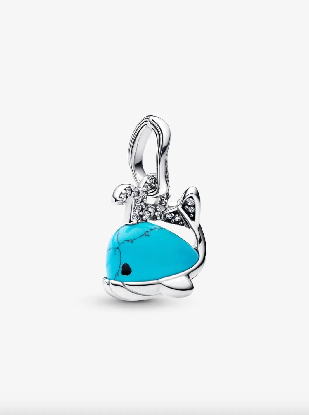 Turquoise-Colored Whale Dangle Charm 1