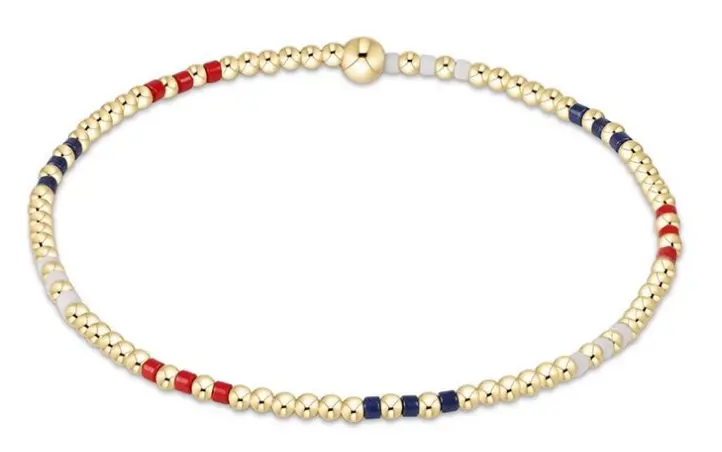 Hope Joy Pattern 2Mm Bead Bracelet - Firecracker 1