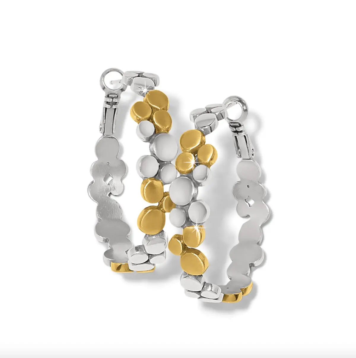Pebble Edge Large Hoop Earrings 1