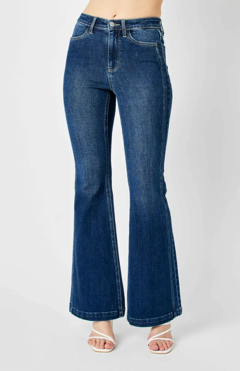 Darlene High-Waist Side-Seam Detail Flare 1