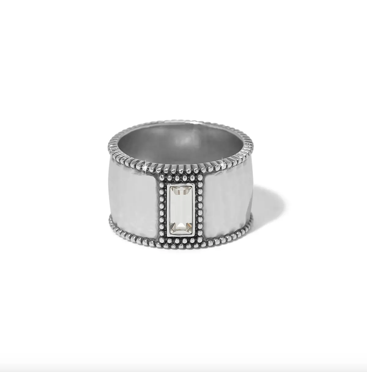 Pretty Tough Gem Wide Band Ring 1