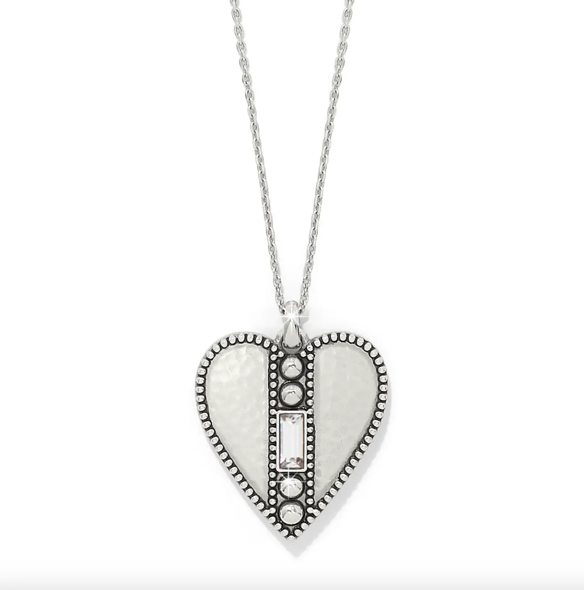 Pretty Tough Gem Heart Necklace 1