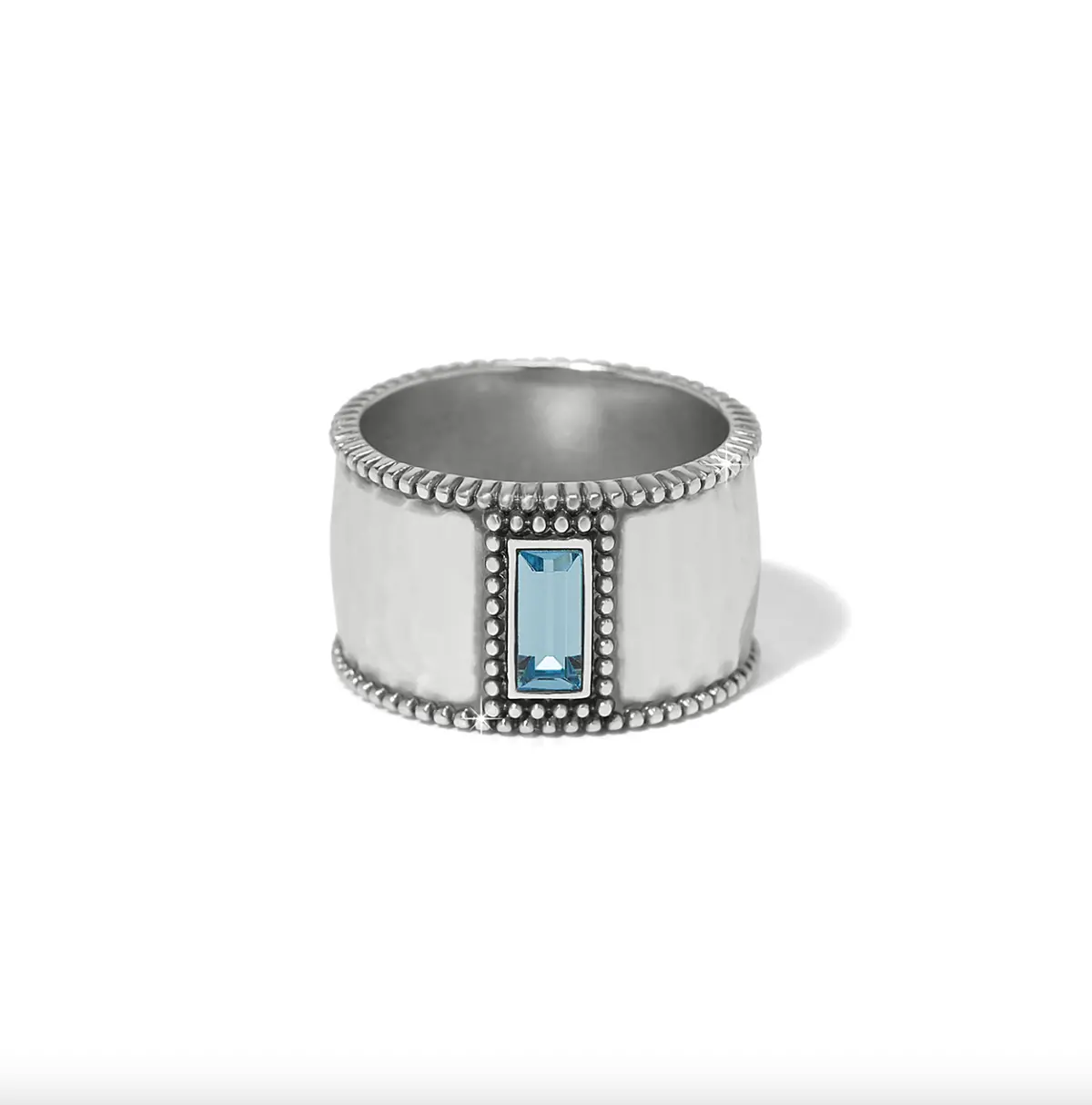 Pretty Tough Gem Wide Band Ring 1