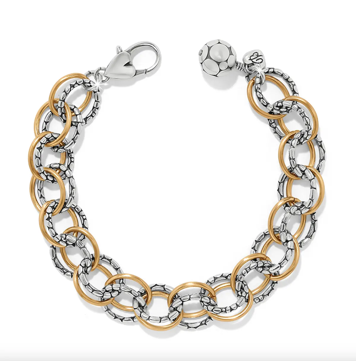 Pebble Link Two Tone Bracelet 1
