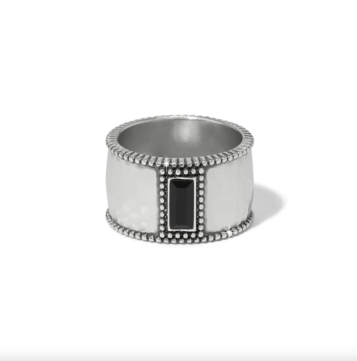 Pretty Tough Gem Wide Band Ring 1