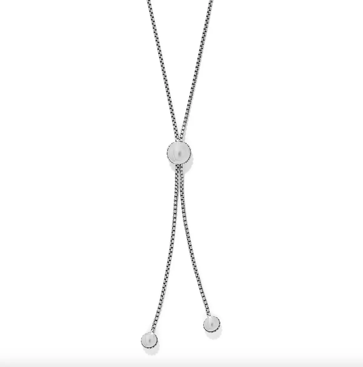 Pretty Tough Bold Stud Lariate Necklace 1