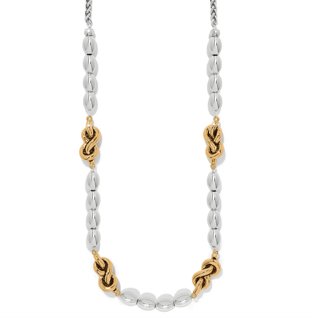 Interlok Single Knot Drops Collar Necklace 1