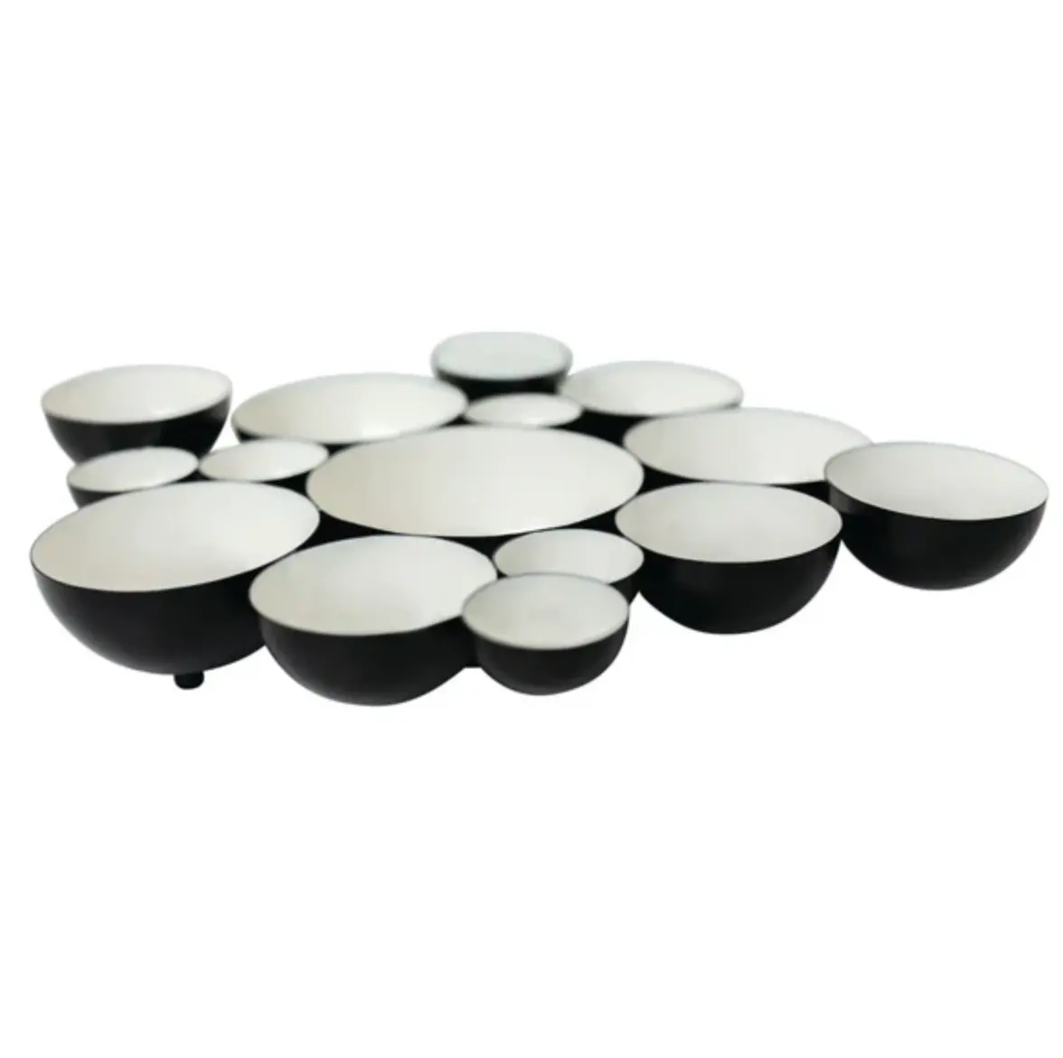 Black And White Bubble Bowl 1