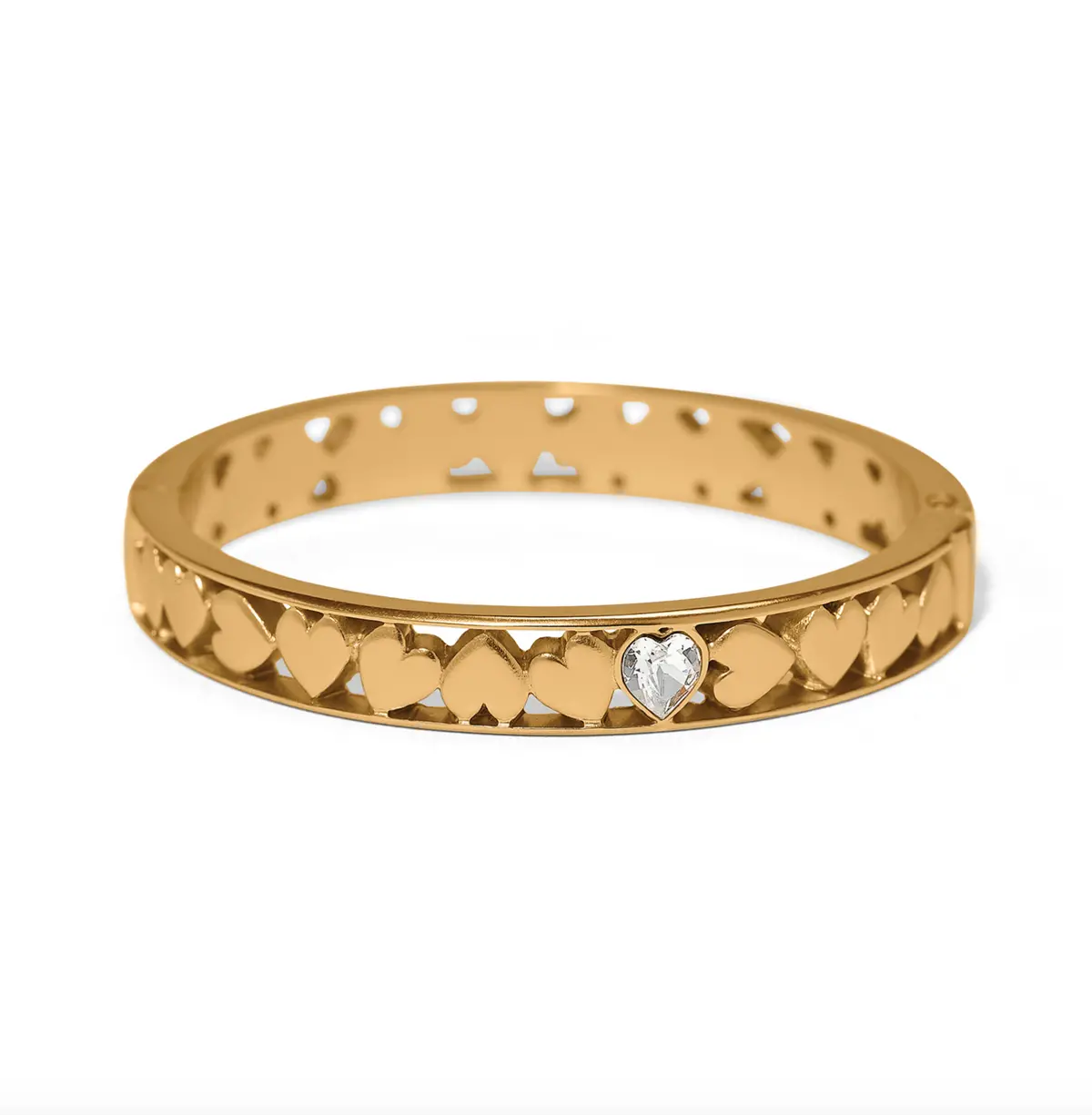 Mystery Of Love Heart Hinged Bangle 1