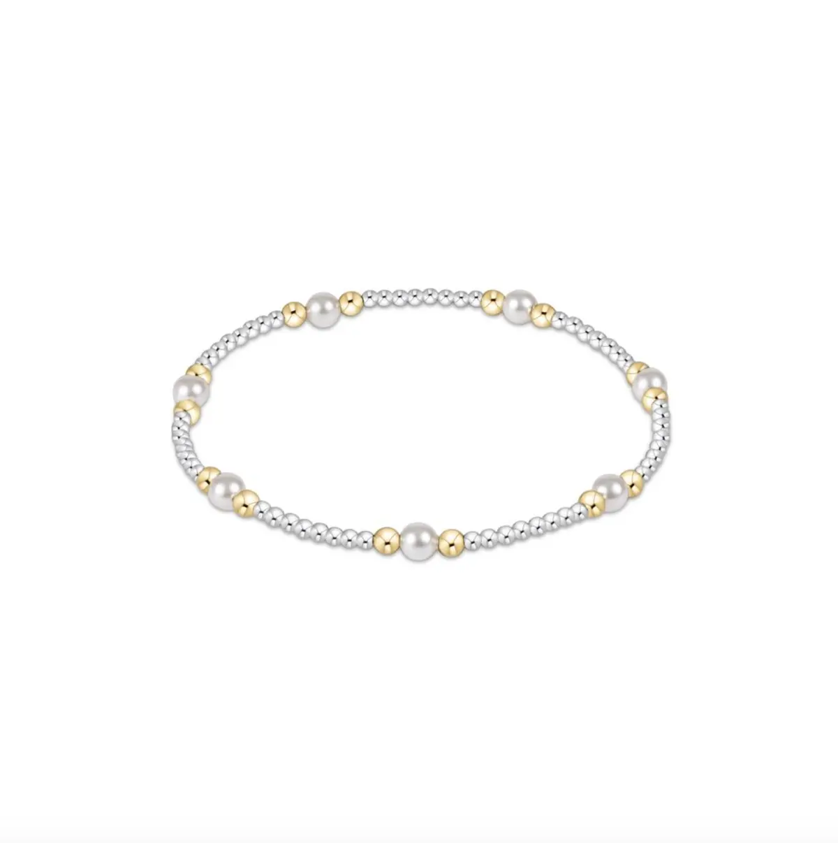 Purpose Pearl 4Mm Mixed Metal Bracelet 1