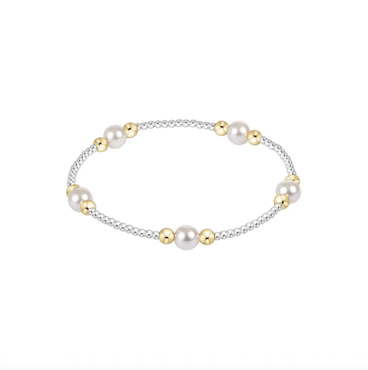 Purpose Pearl 6Mm Mixed Metal Bracelet 1