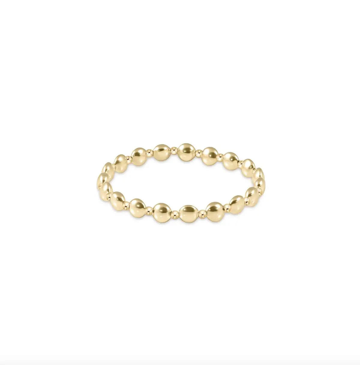 Honesty Gold Grateful Pattern 6Mm Bead Bracelet 1