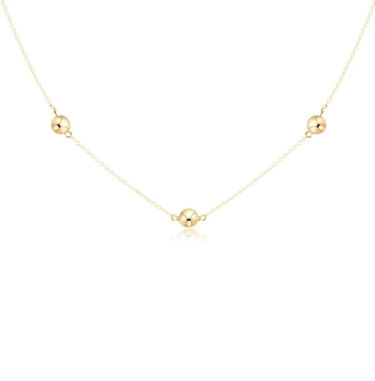 17" Choker Simplicity Chain Gold - Classic Gold 6Mm 1