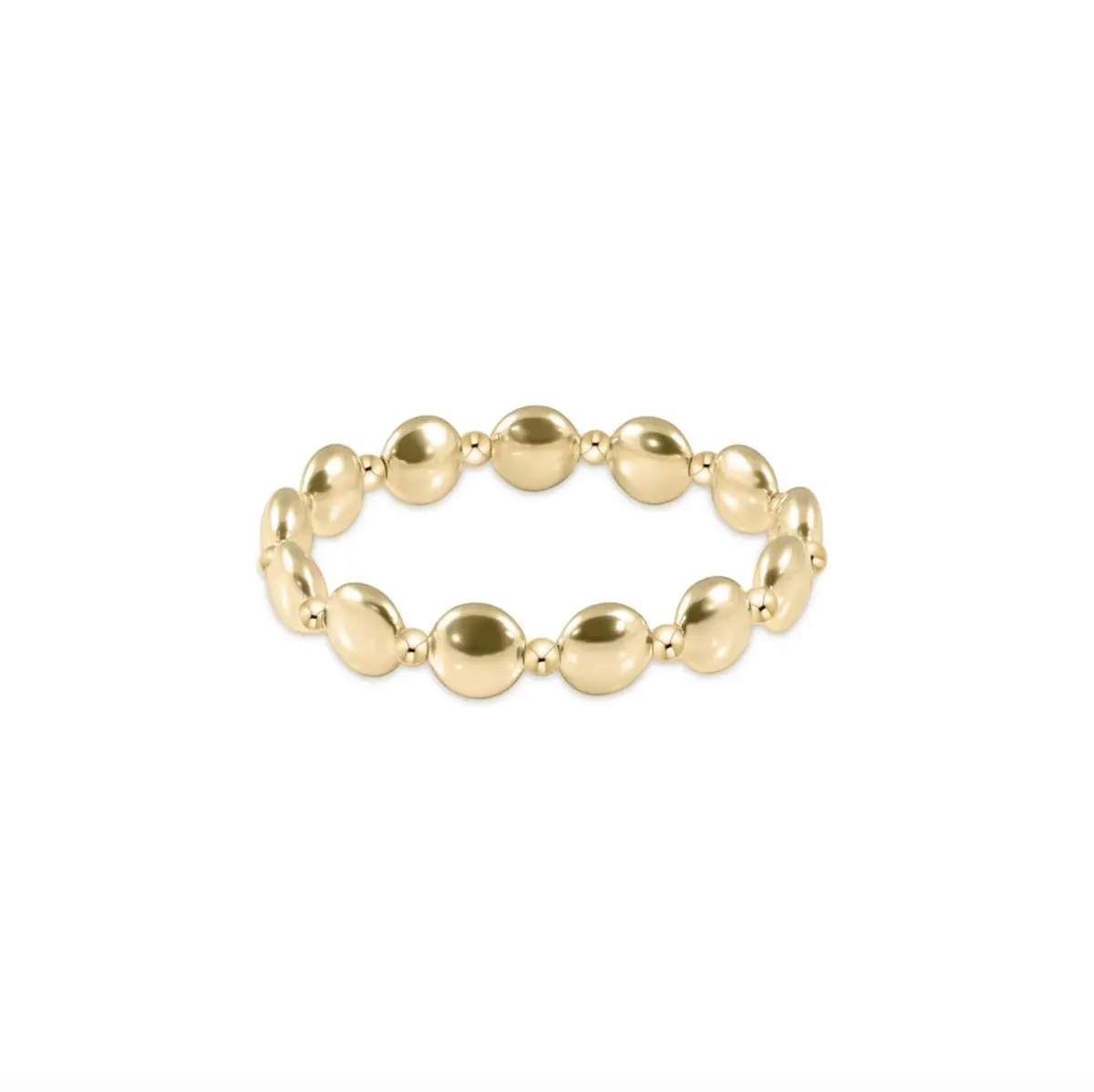 Honesty Gold Grateful Pattern 10Mm Bead Bracelet 1