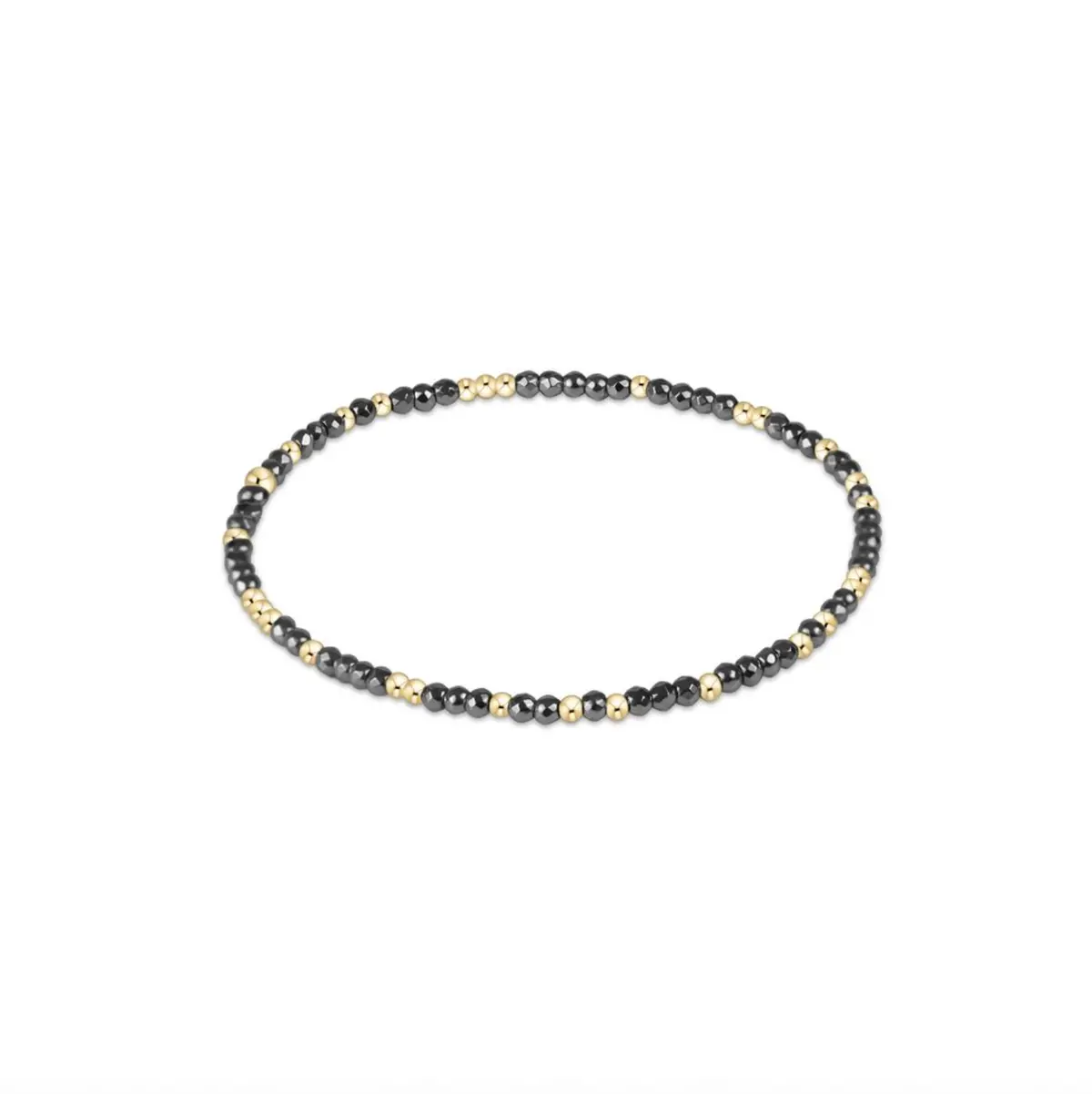 Hope Unwritten Silver Faceted Hematite 2Mm Bead Bracelet 1