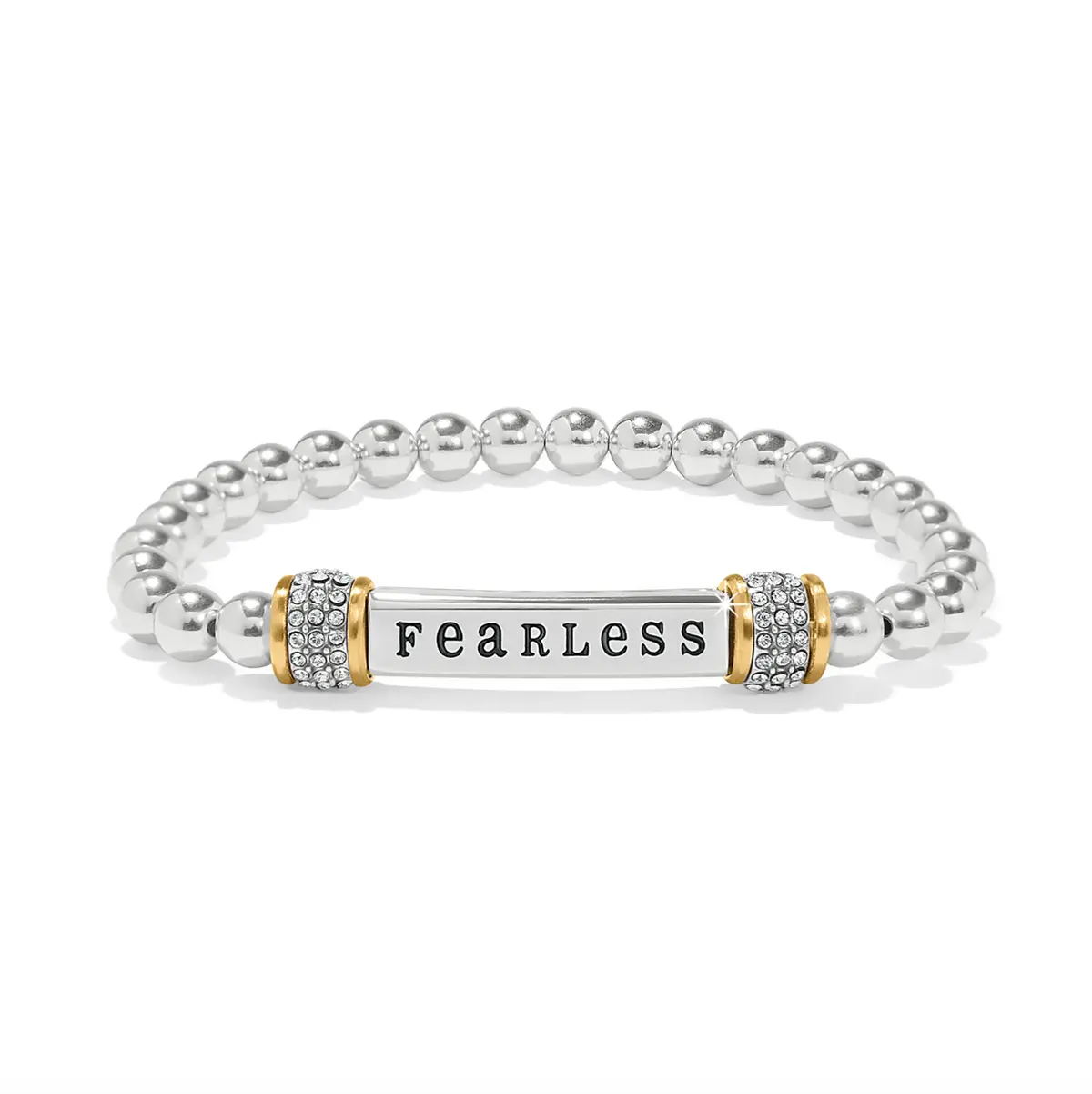 Meridian Fearless Two Tone Stretch Bracelet 1