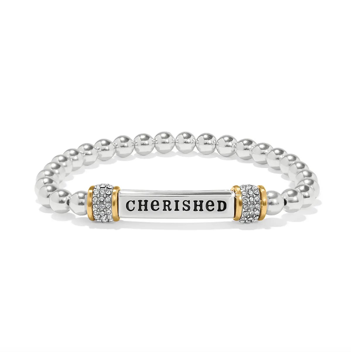 Meridian Cherished Two Tone Stretch Bracelet 1