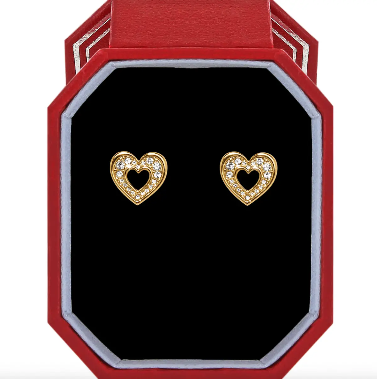 Enchanting Heart Post Earrings Gift Box 1
