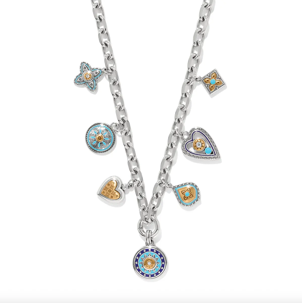 Mosaic Cerrillos Charm Necklace 1