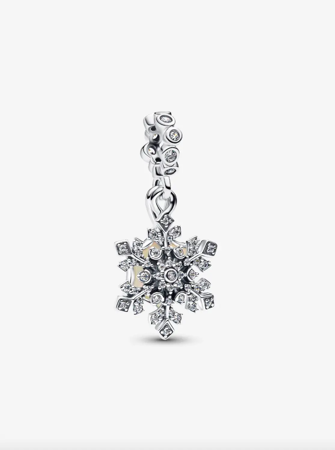 Opalescent Snowflake Double Dangle Charm 1
