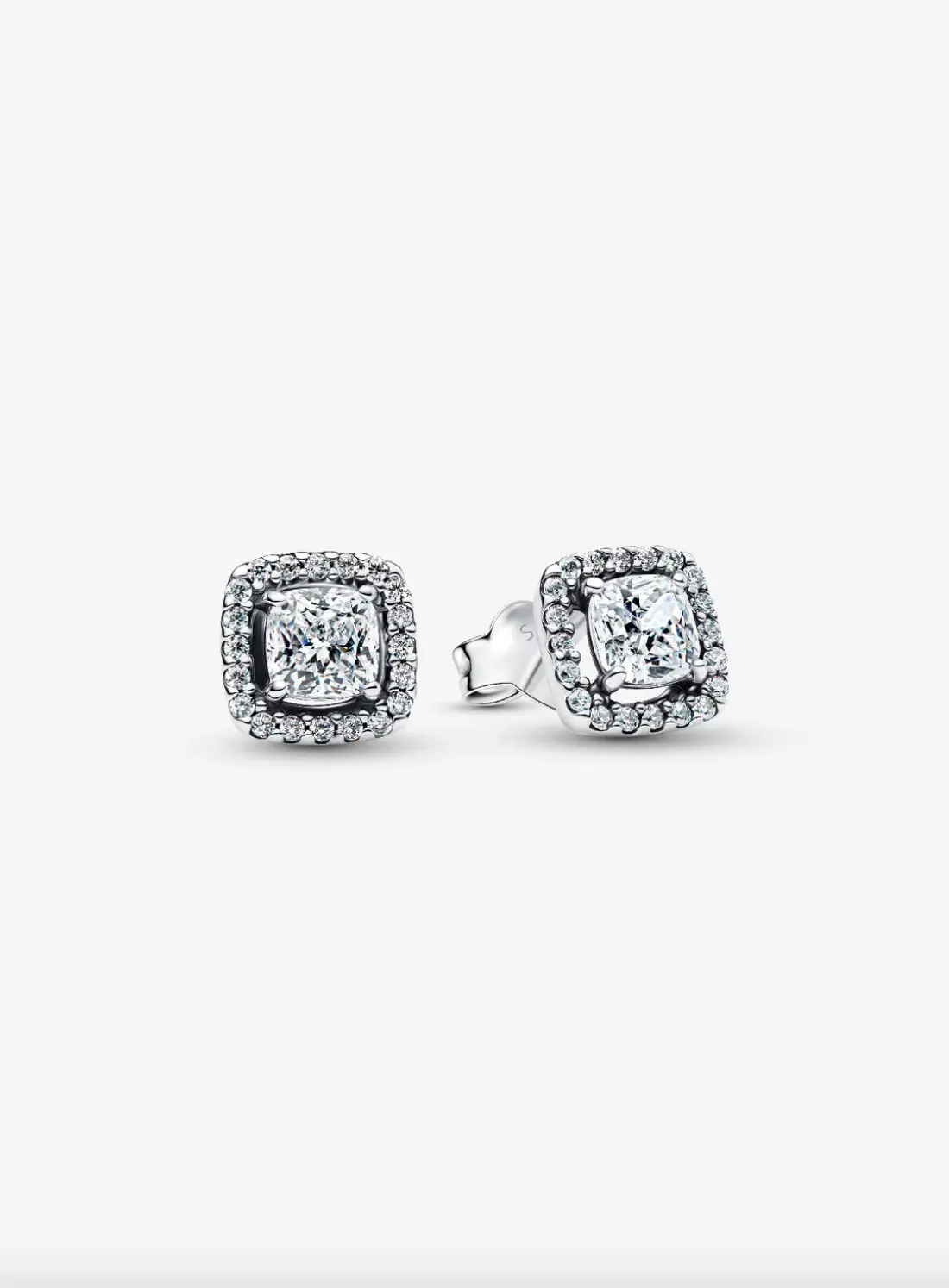 Square Halo Stud Earrings 1
